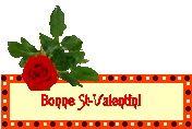 Gif animé bonne Saint Valentin roses rouges